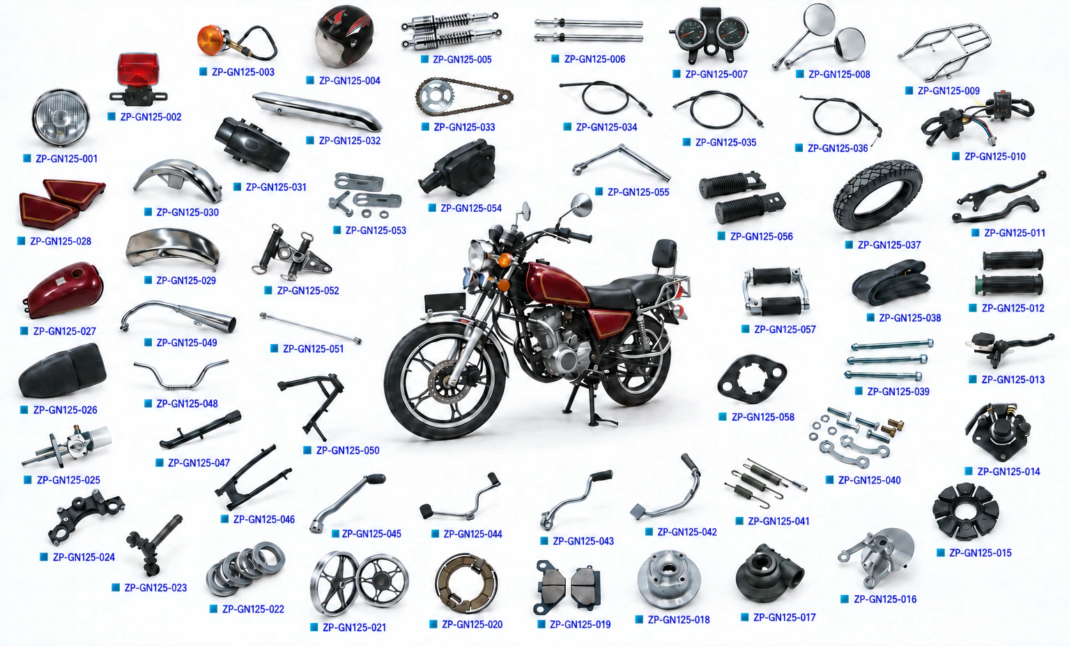 GN125 parts