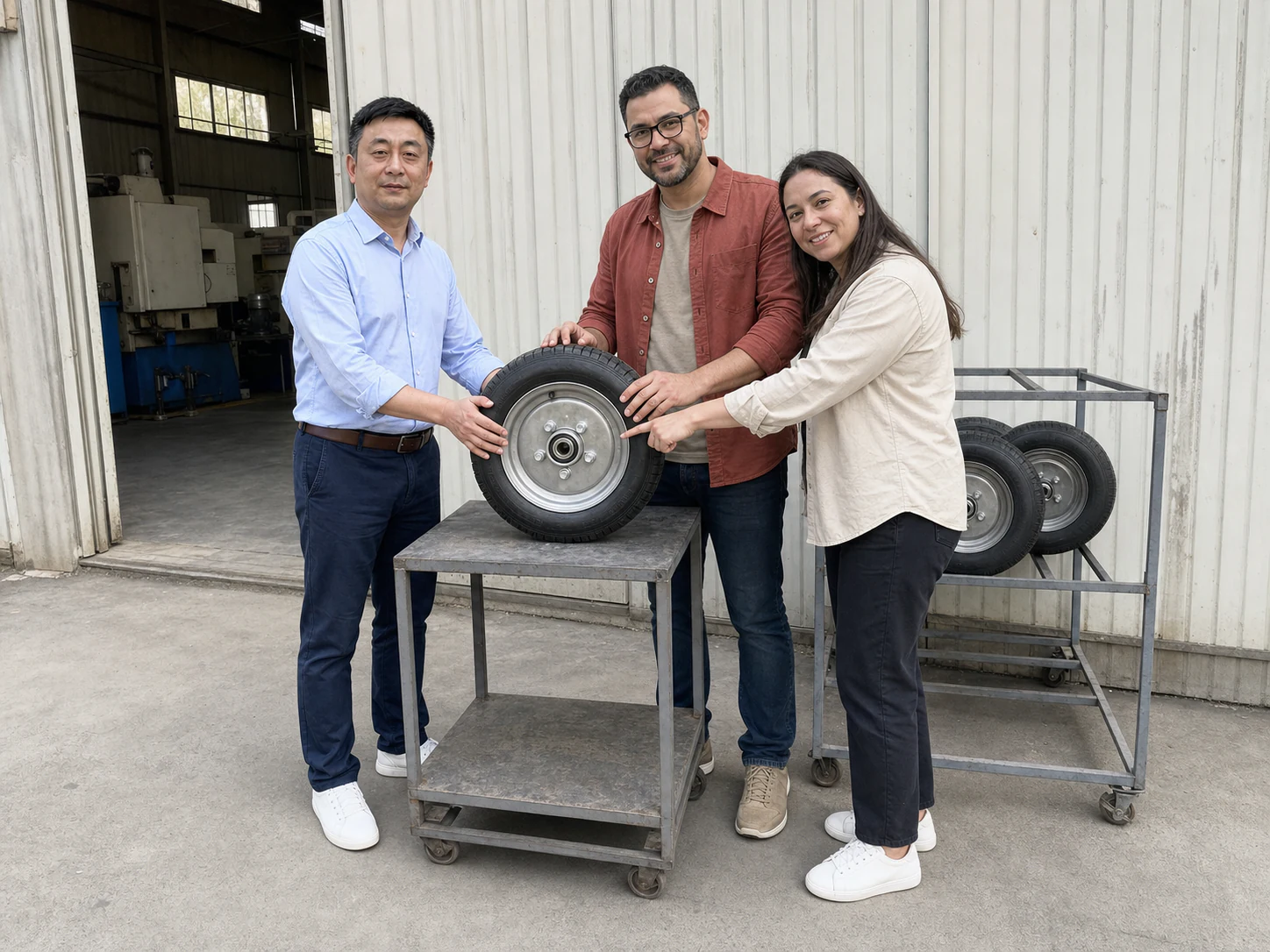 Customer visit · wheels